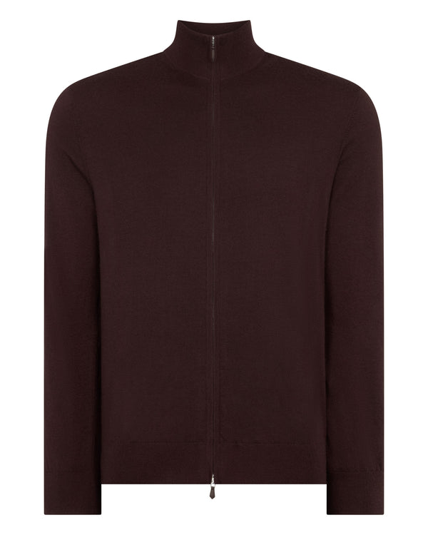 Men's Hyde Fine Gauge Cashmere Full Zip Jumper 2