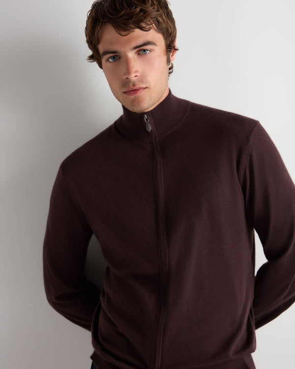 Men's Hyde Fine Gauge Cashmere Full Zip Jumper 5