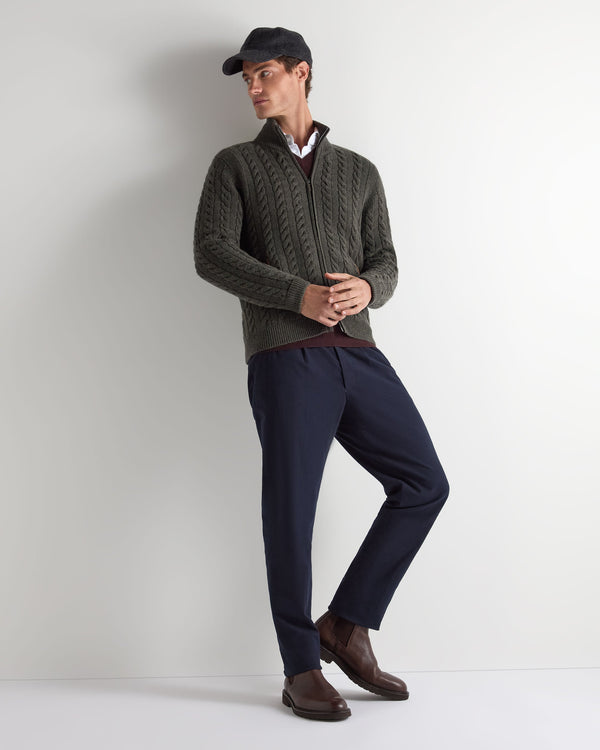 Men's Richmond Cable Cashmere Cardigan  3