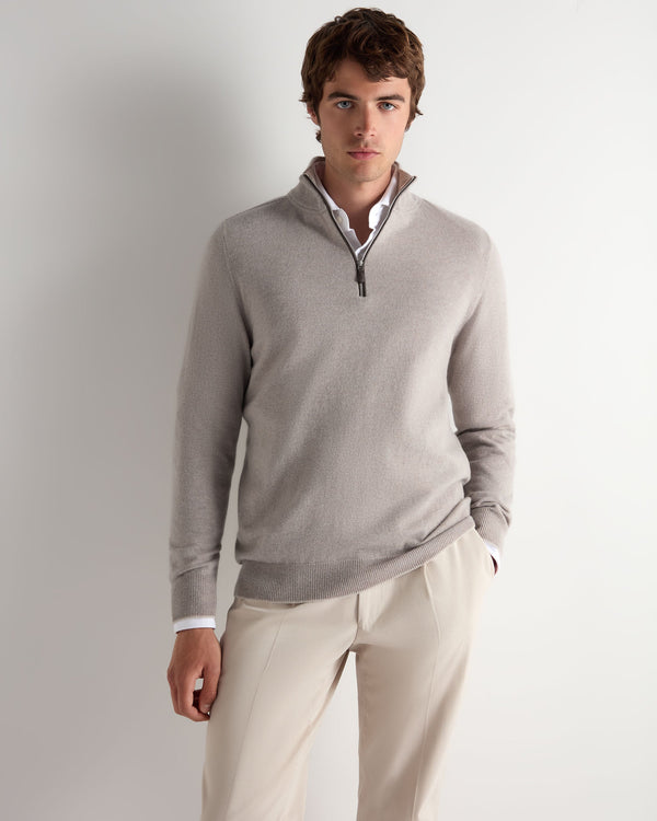 Men's Carnaby Half Zip Cashmere Jumper 1