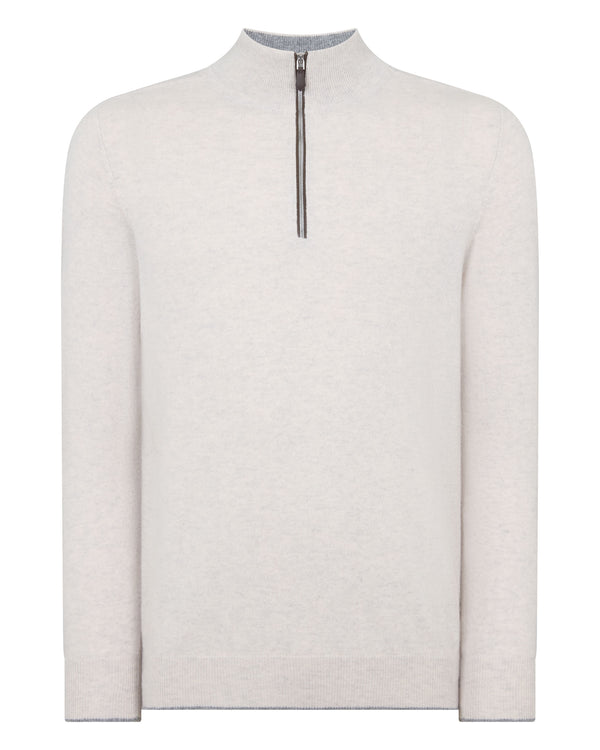 Men's Carnaby Half Zip Cashmere Jumper  2