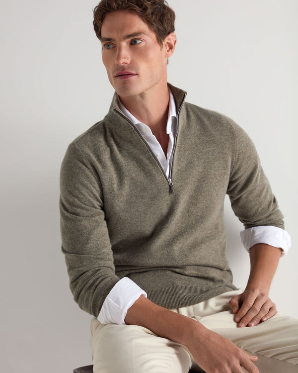 Men's Carnaby Half Zip Cashmere Jumper 1