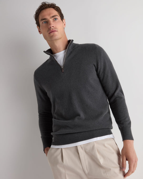 Men's Carnaby Half Zip Cashmere Jumper 1
