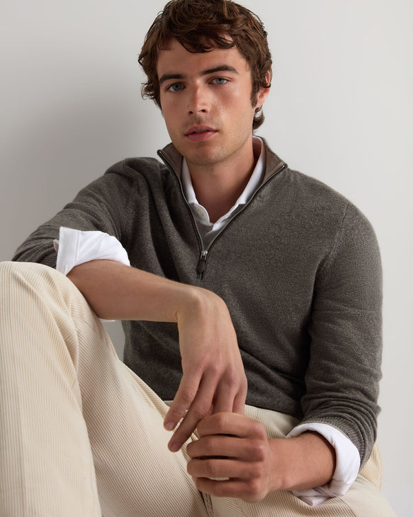 Men's Carnaby Half Zip Cashmere Jumper 6