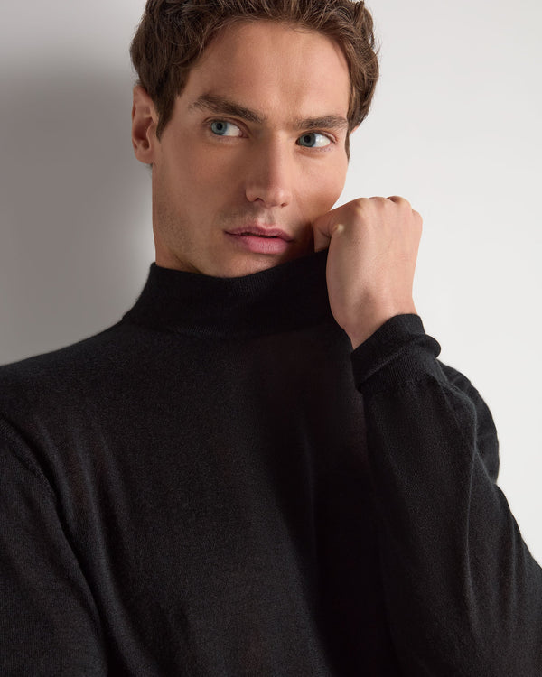 Men's Fine Gauge Cashmere Turtle Neck Jumper  5