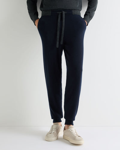 Men's Ladbroke Cashmere Jogger Navy Blue