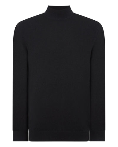Men's Mayfair Turtle Neck Cashmere Jumper Black