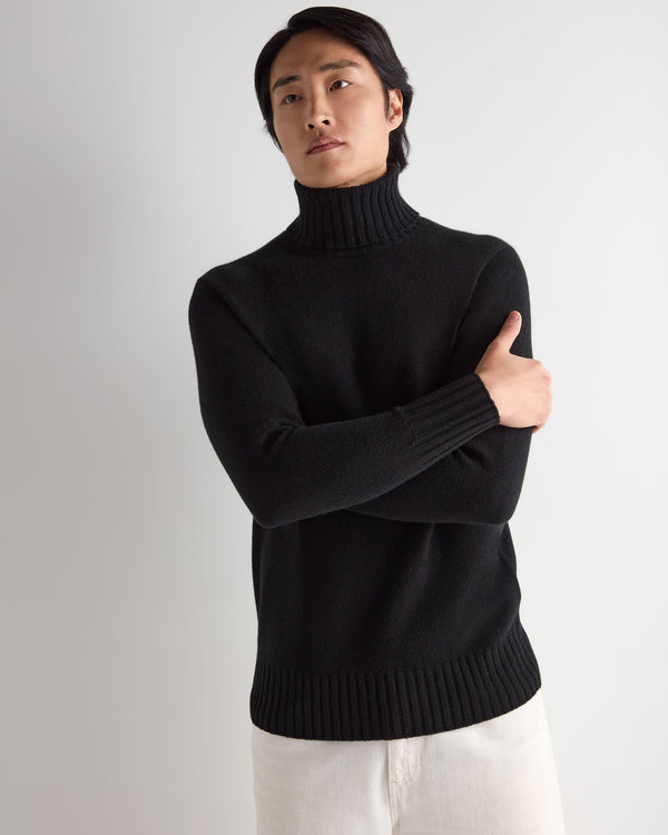 Men's Brompton Roll Neck Cashmere Jumper 1