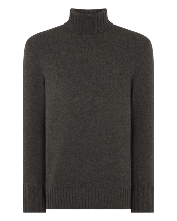 Men's Brompton Roll Neck Cashmere Jumper  2