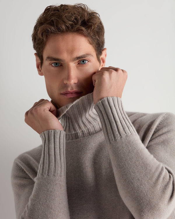 Men's Brompton Roll Neck Cashmere Jumper 6