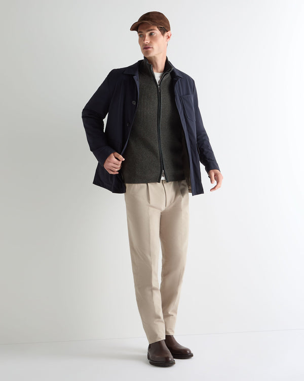 Men's Lambeth Rib Full Zip Cashmere Cardigan  3