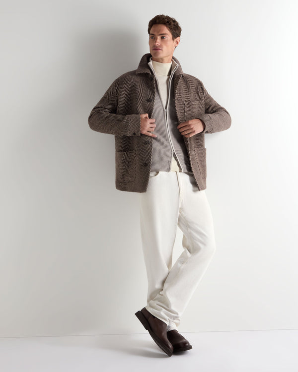 Men's Lambeth Rib Full Zip Cashmere Cardigan 3