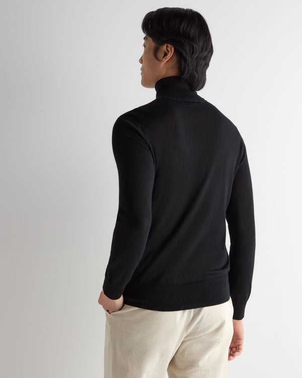 Men's Pimlico Fine Gauge Cashmere Roll Neck Jumper  4