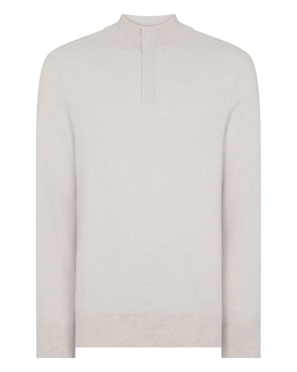 Men's Half Button Cashmere Jumper 2