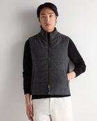 Men's Padded Belgravia Gilet Herringbone Grey