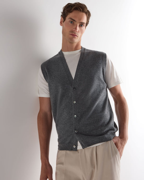 Men's Sleeveless Cashmere Tank Top 5