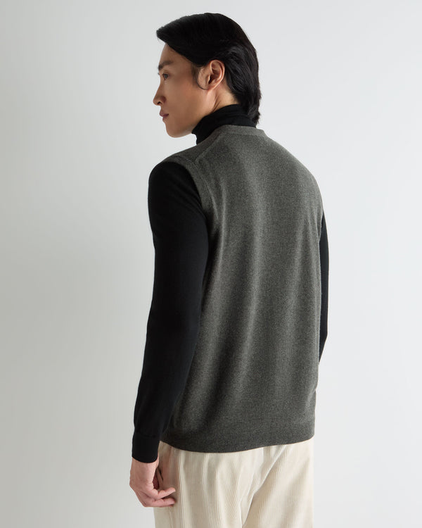 Men's Sleeveless Cashmere Tank Top  4