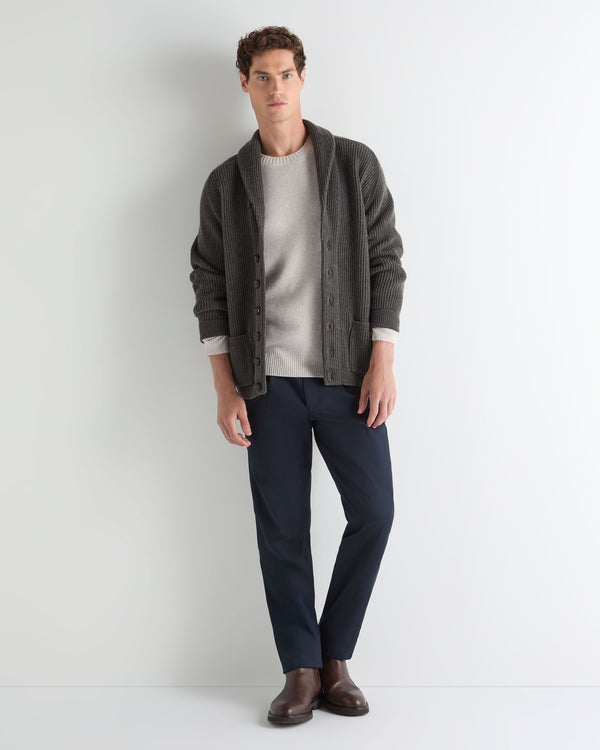 Men's English Rib Raglan Cashmere Jumper 3