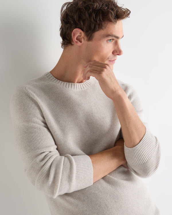 Men's English Rib Raglan Cashmere Jumper 5
