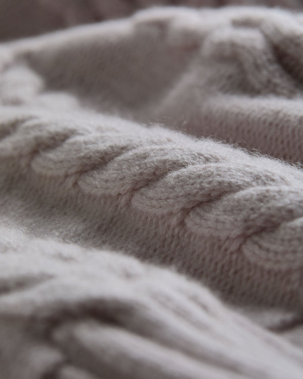 Men's Aran Half Zip Cashmere Jumper 8