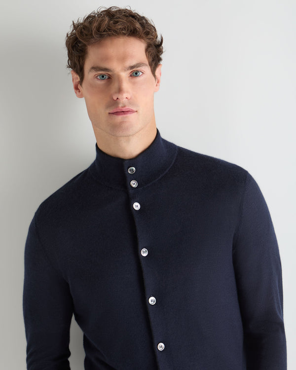 Men's Buttoned Fine Gauge Cashmere Jumper 5