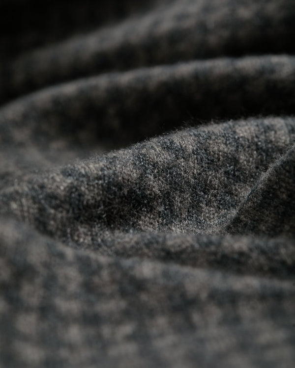 Men's Houndstooth Half Button Cashmere Jumper  6