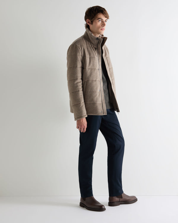 Men's Dogtooth Padded Cashmere Jacket 3