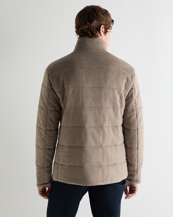Men's Dogtooth Padded Cashmere Jacket 6