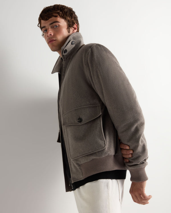Men's High Collar Blouson Jacket 6