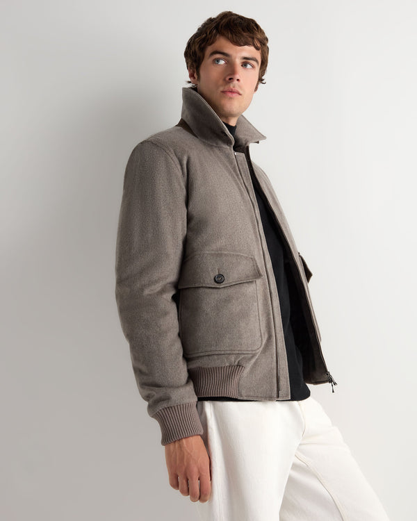 Men's High Collar Blouson Jacket 7
