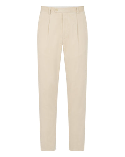 N.Peal Men's Atrani Cord Trouser Off White