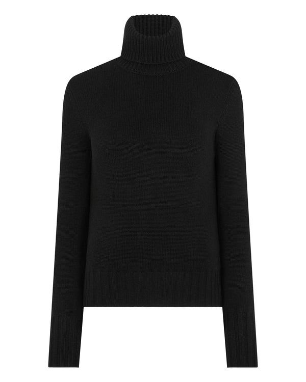 Women's Hazel Chunky Roll Neck Cashmere Jumper 2