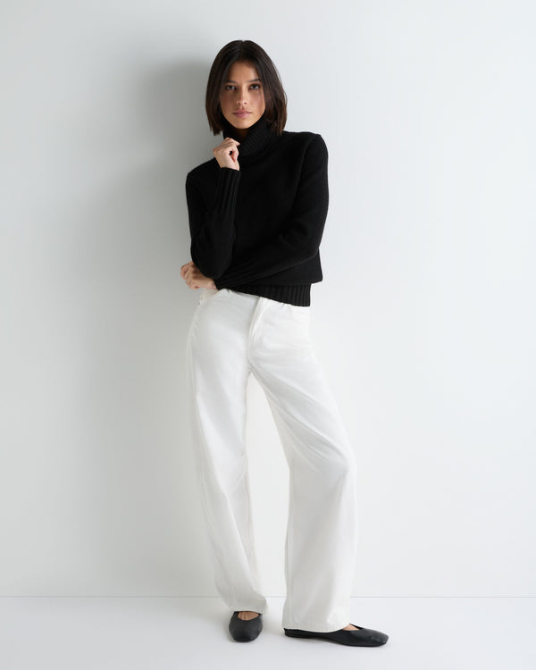 Women's Hazel Chunky Roll Neck Cashmere Jumper 3