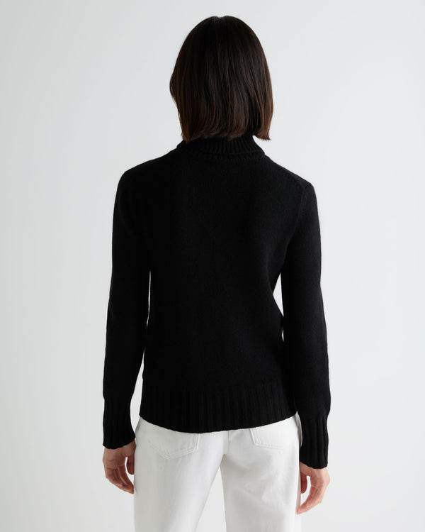Women's Hazel Chunky Roll Neck Cashmere Jumper 4