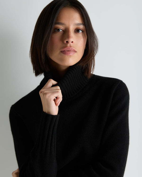 Women's Hazel Chunky Roll Neck Cashmere Jumper 5