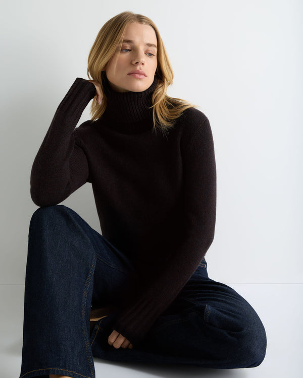 Women's Hazel Chunky Roll Neck Cashmere Jumper 1