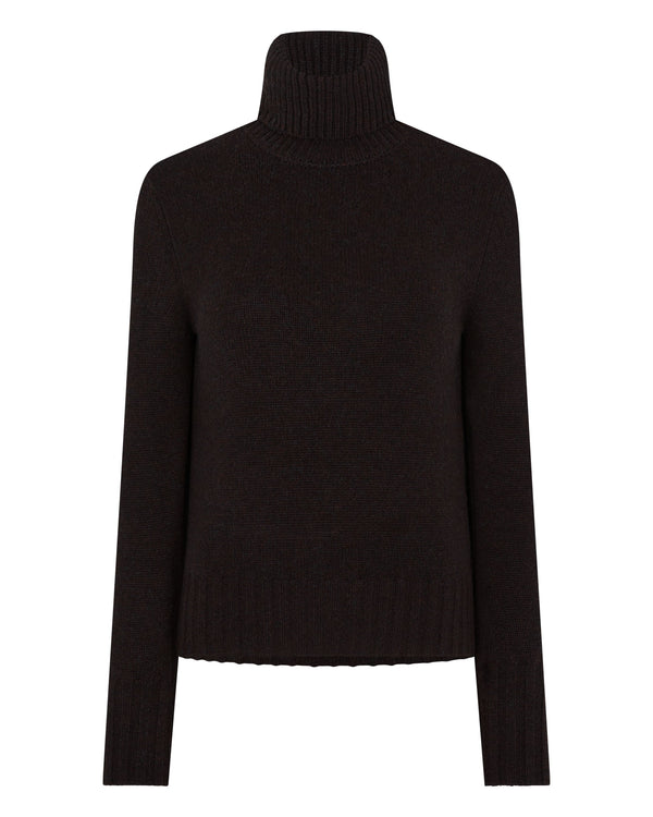 Women's Hazel Chunky Roll Neck Cashmere Jumper 2