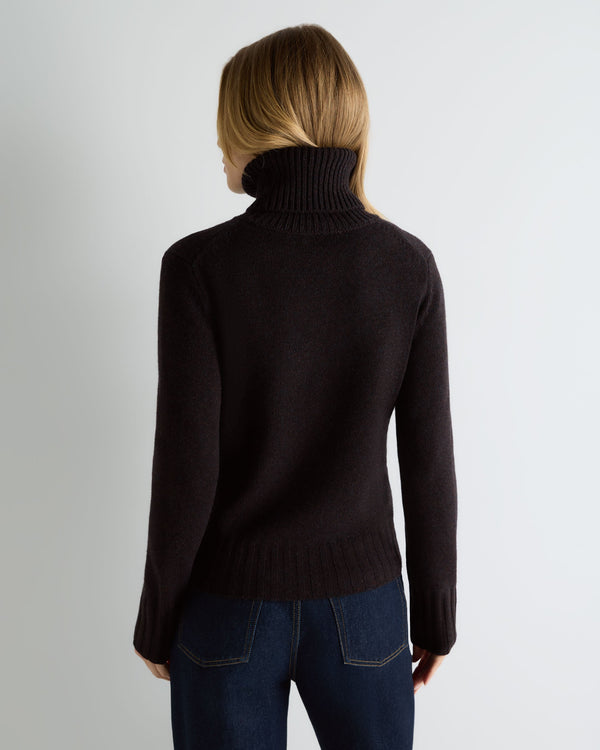 Women's Hazel Chunky Roll Neck Cashmere Jumper 4