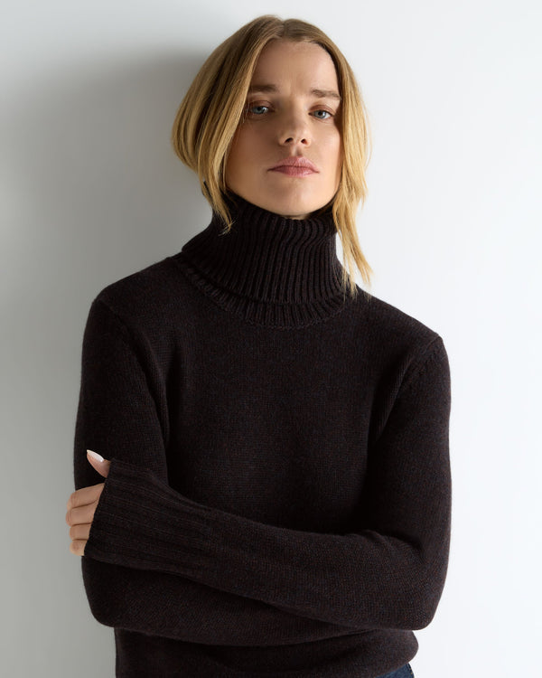 Women's Hazel Chunky Roll Neck Cashmere Jumper 5