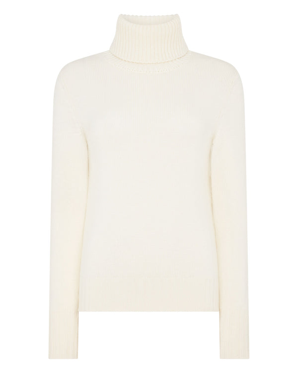 Women's Hazel Chunky Roll Neck Cashmere Jumper 2