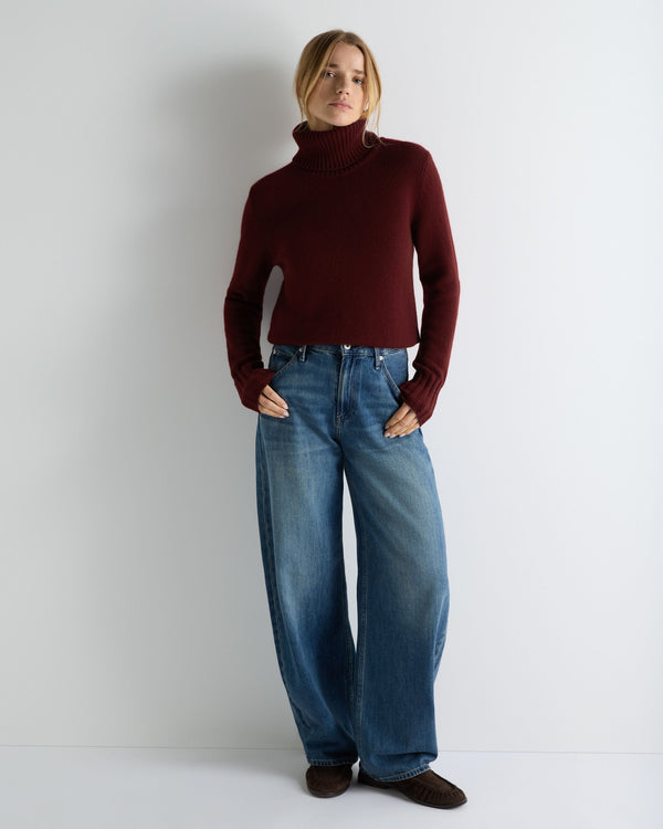 Women's Hazel Chunky Roll Neck Cashmere Jumper 3
