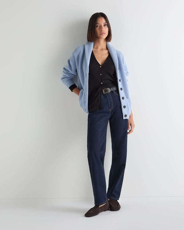 Women's Mia Superfine Cashmere V Neck Cardigan 3