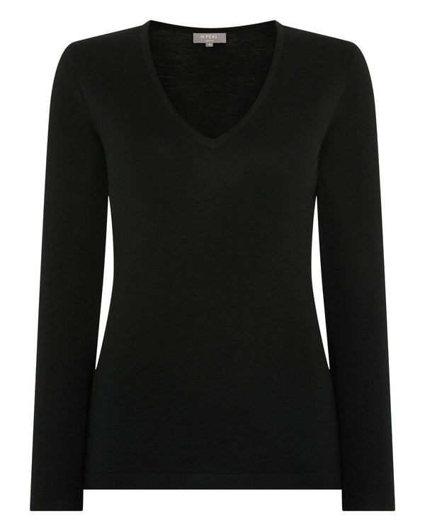 Women's Imogen Superfine Cashmere V Neck Jumper 2
