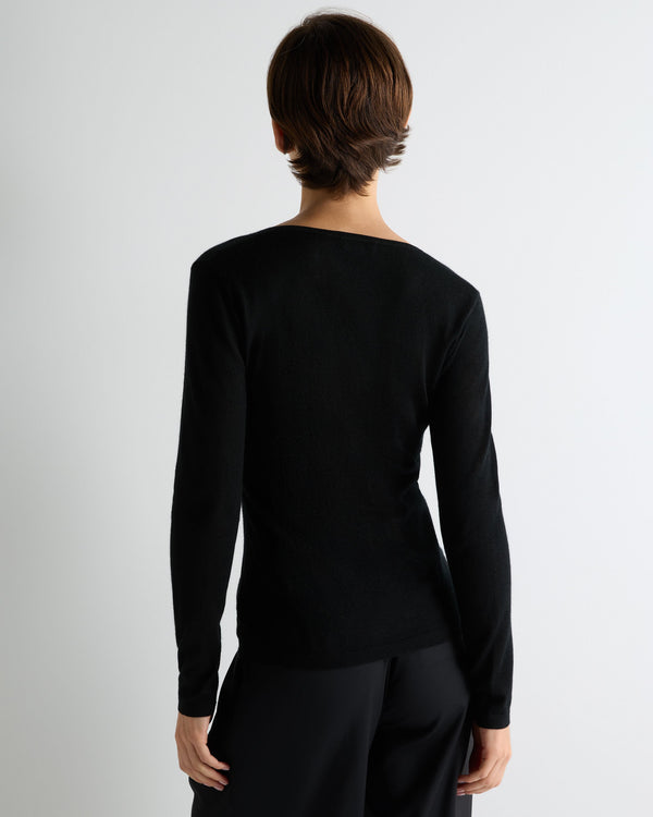 Women's Imogen Superfine Cashmere V Neck Jumper 4