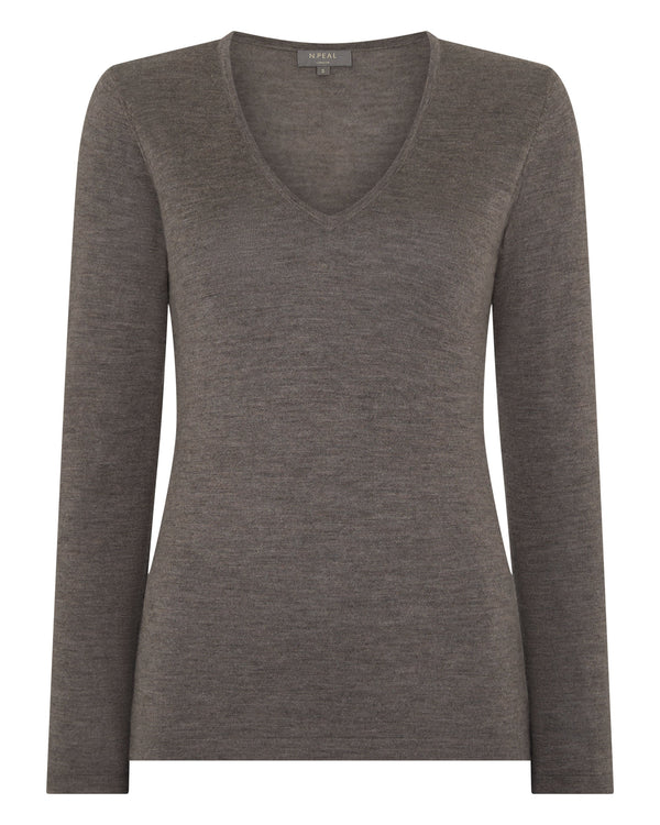 Women's Imogen Superfine Cashmere V Neck Jumper 2