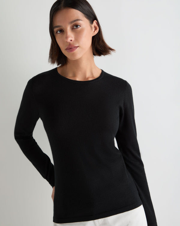 Women's Eden Superfine Cashmere Round Neck Top 1