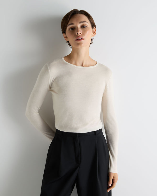 Women's Eden Superfine Cashmere Round Neck Top 1