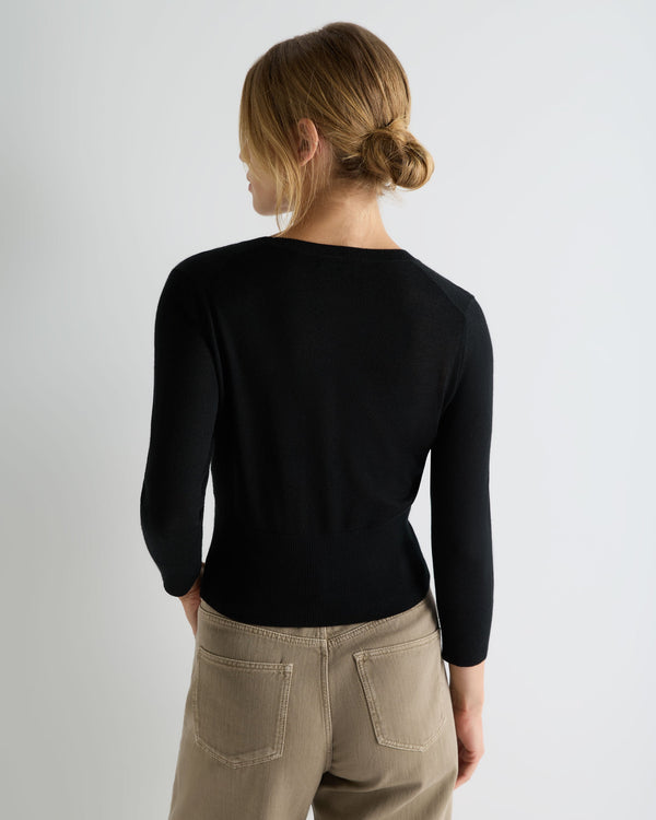 Women's Darcie Superfine Cashmere Cropped Cardigan 4