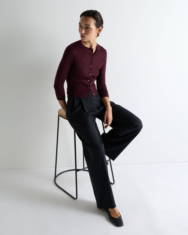 Women's Darcie Superfine Cashmere Cropped Cardigan 3
