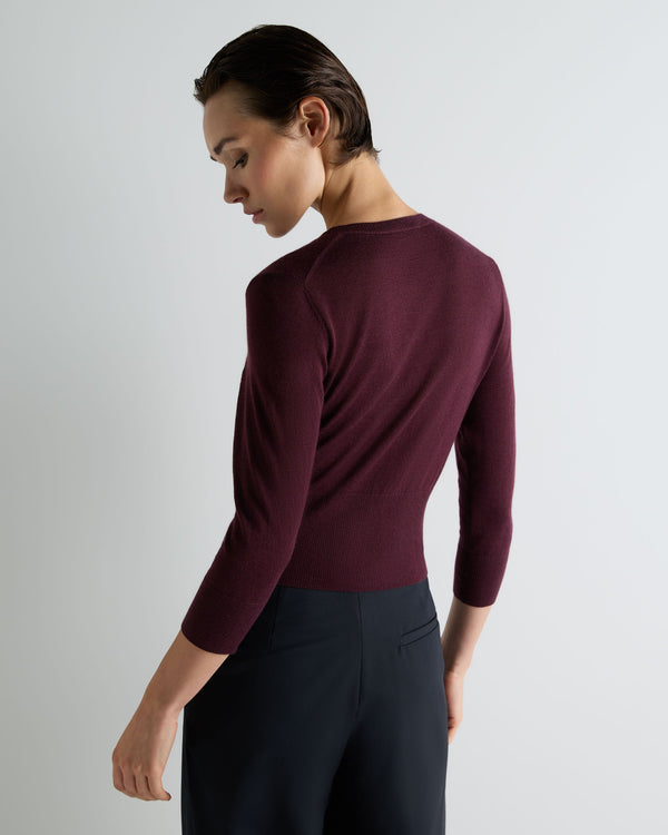 Women's Darcie Superfine Cashmere Cropped Cardigan 4